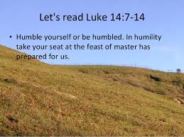 humility luke